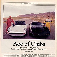 1988 Z51 vs. Porsche 911 Club Sport; Car and Driver, September 1988 by Administrator