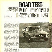 1967 427/435 vs. Shelby GT500; Motor Trend, April 1967 by Administrator