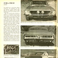 427/435 vs. Shelby GT500; Motor Trend, April 1967